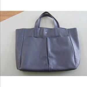 Anya Hindmarch leather tote blue